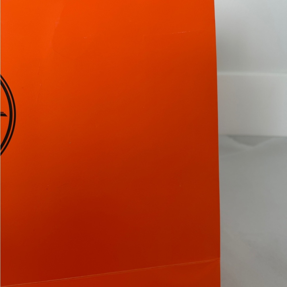 Hermes Newest Bright Orange Shopping Bag From Paris - Picture 9 of 9